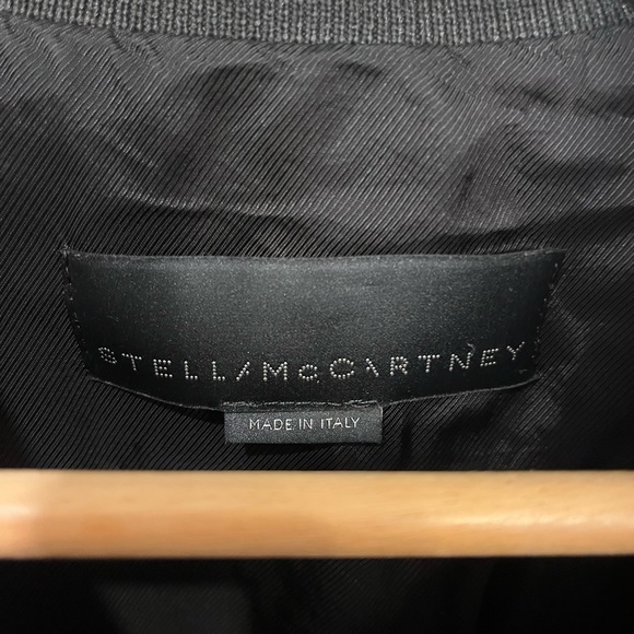 Stella McCartney Wool Track Jacket M w/Striped Shoulders - Picture 3 of 4